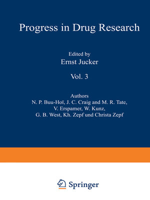 cover image of Fortschritte der Arzneimittelforschung / Progress in Drug Research / Progrès des Recherches Pharmaceutiques